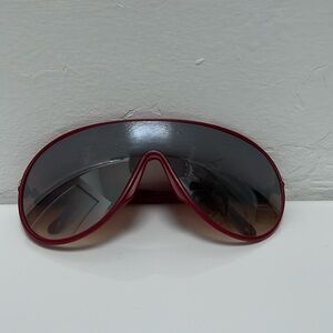 Burgundy aviator sunglasses